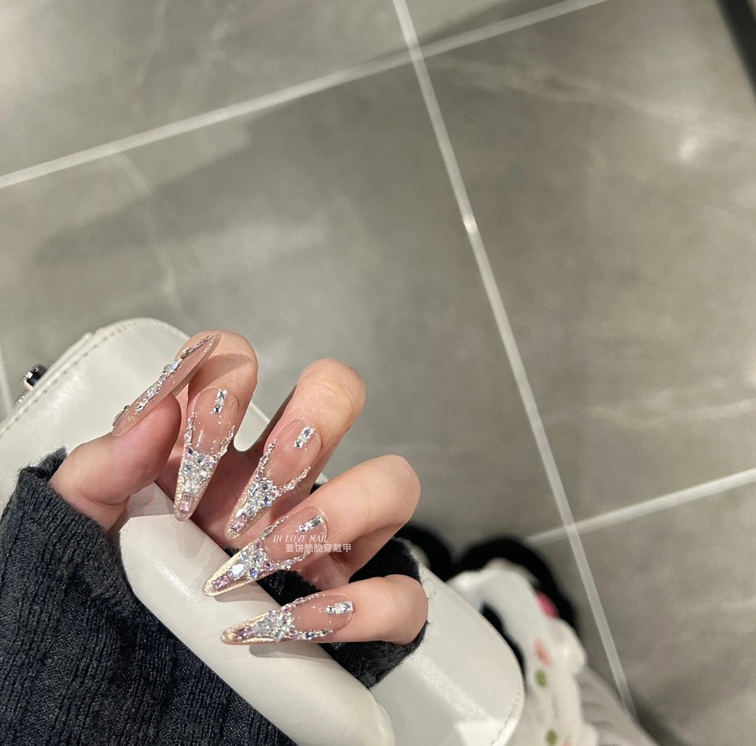 ［米莱］锆石｜33长尖圆｜纯手工定制可拆卸穿戴甲