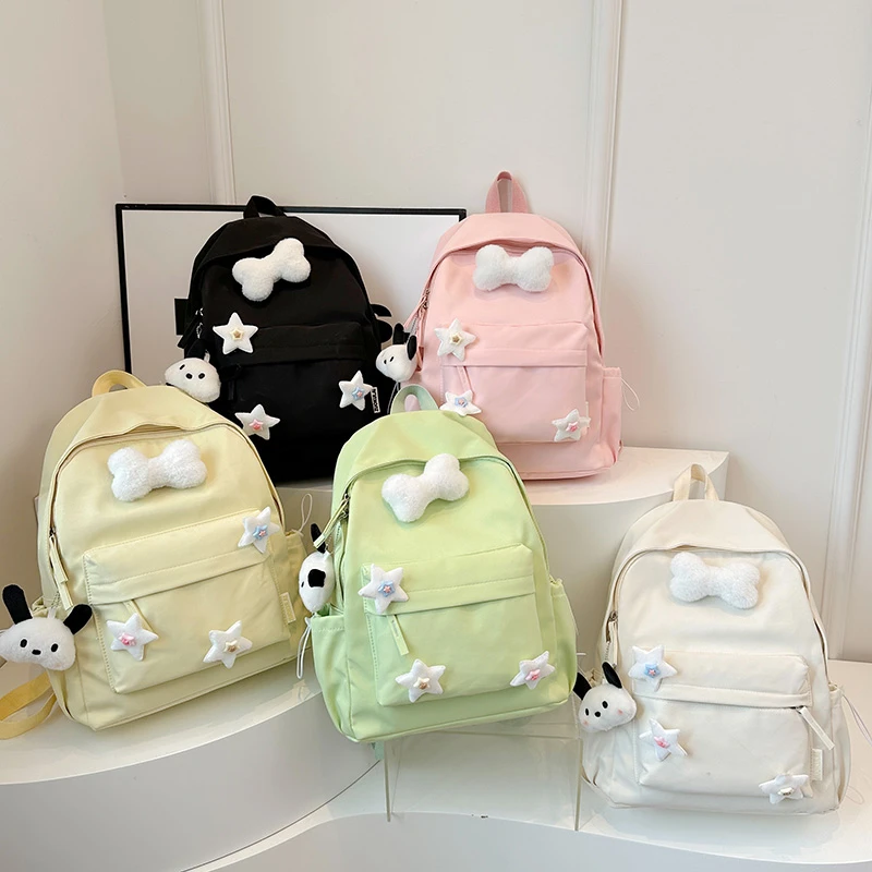 双肩包女生高中大学生休闲百搭简约小清新