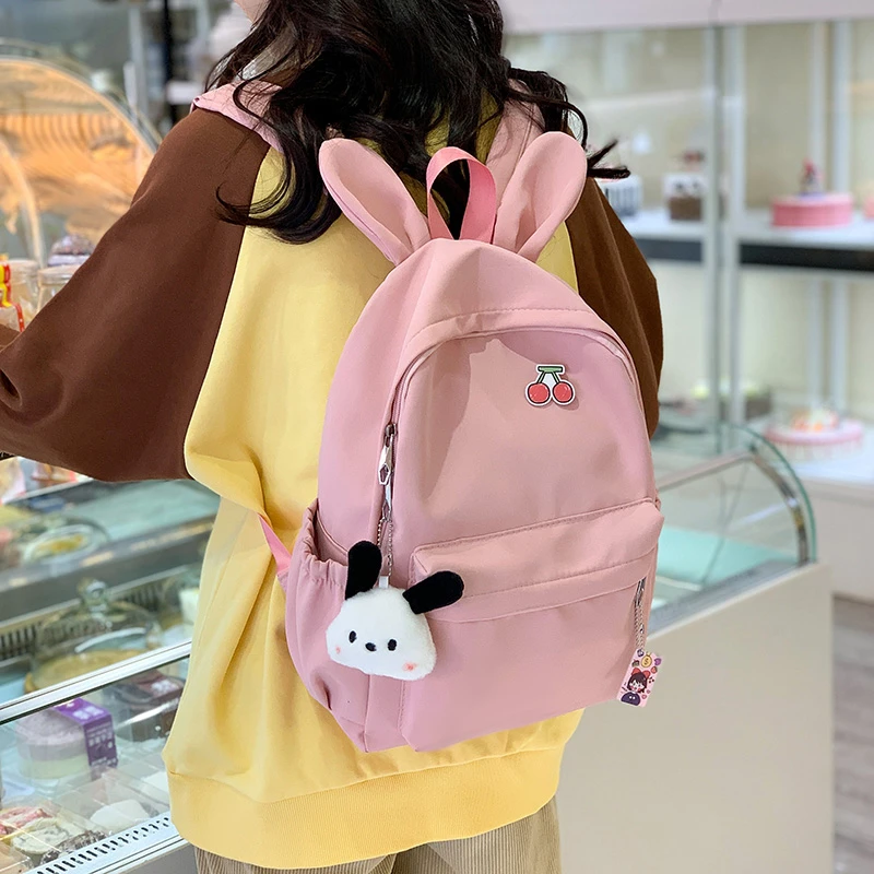 小学生初中百搭轻便旅游韩版日系简约时尚休闲双肩包书包森系