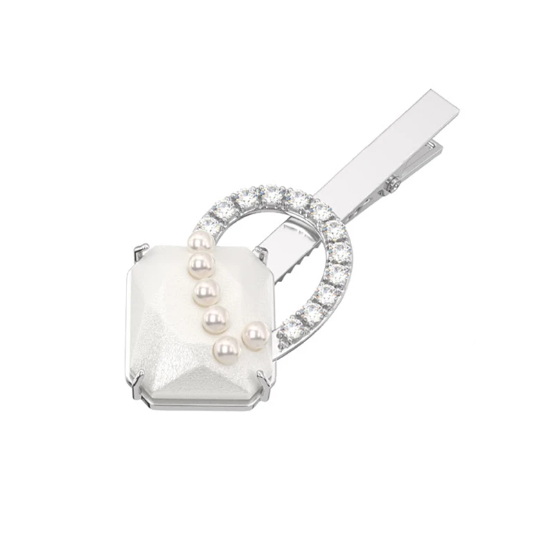 TOGGLER/托格乐白色皮发夹