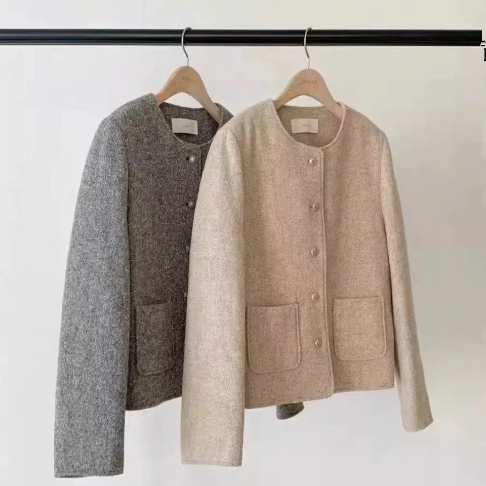 现货 ounce 韩国东大门代购2024秋新款 时尚气质显瘦小香风外套