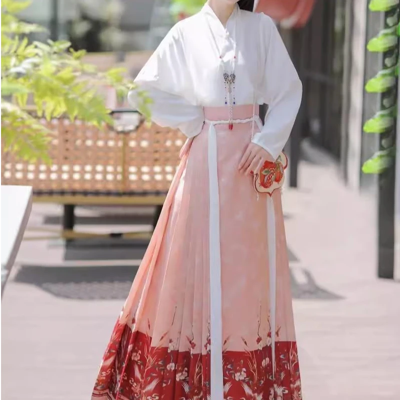 【风华古卫 】凤凰牡丹马面裙中国风汉元素B10507