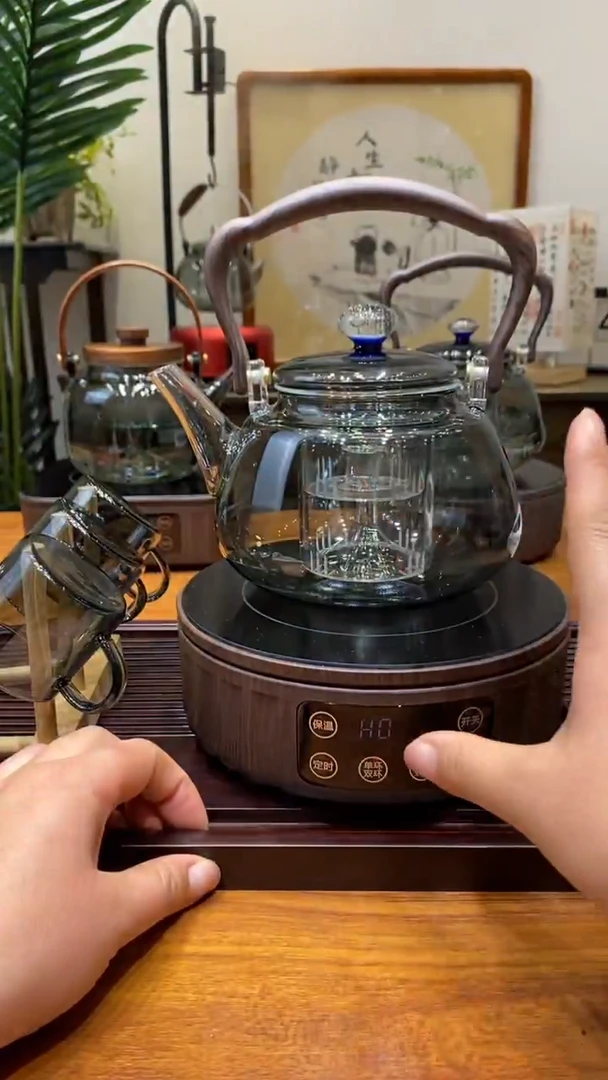 【闪购商品】玻璃套装F18木纹+拱梁4代星空壶+杯子杯架