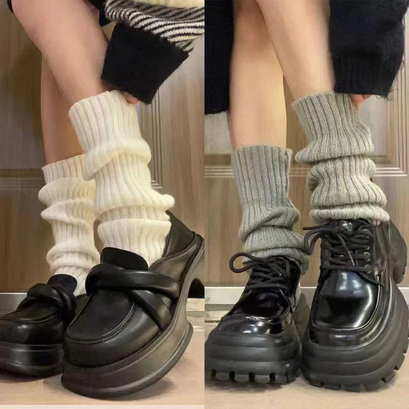 【新店福利好评有礼】堆堆袜女针织袜套中筒加厚甜美ins日系学院风