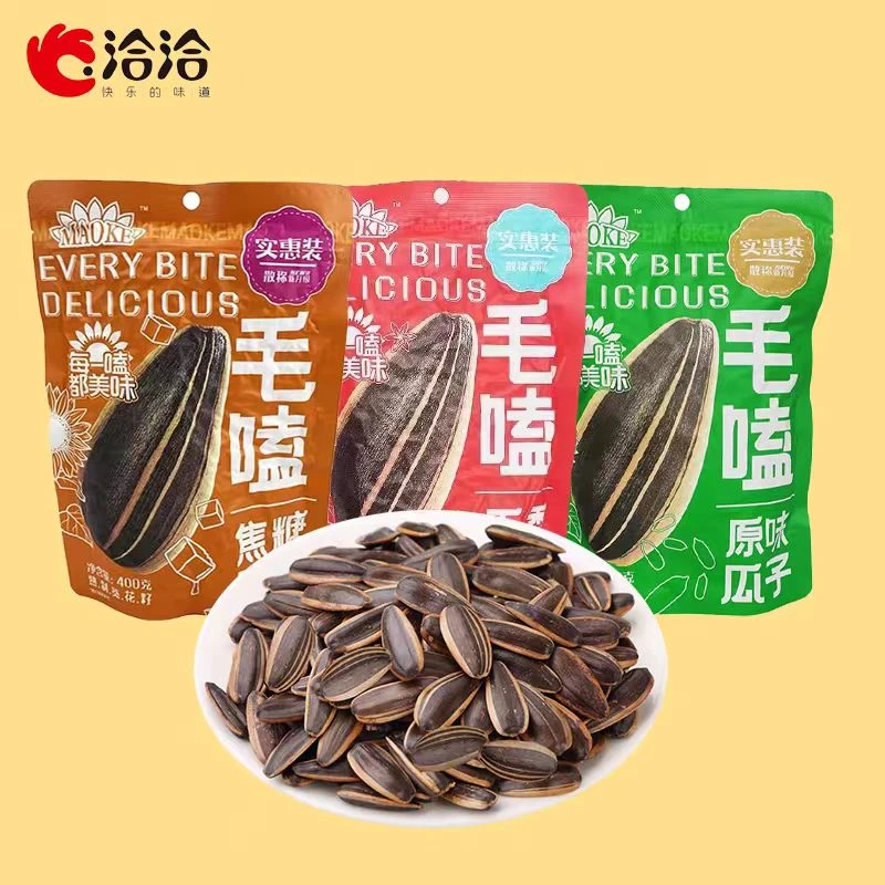 ChaCheer/洽洽400g毛嗑瓜子五香焦糖原味瓜子 零食炒货最新日期