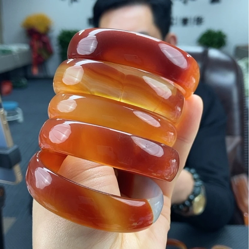 【闪购商品】玛瑙/玉髓手镯颜色纹路多样性发货拍一发一未镶嵌