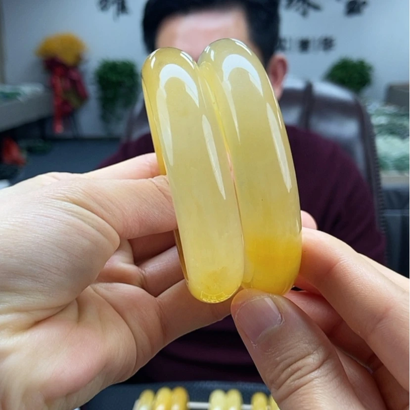 【闪购商品】石英质玉手镯颜色纹路多样性发货拍一发一未镶嵌