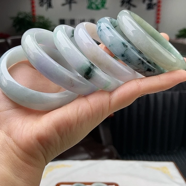 翡翠手镯未镶嵌58-61颜色多样性发拍一发一