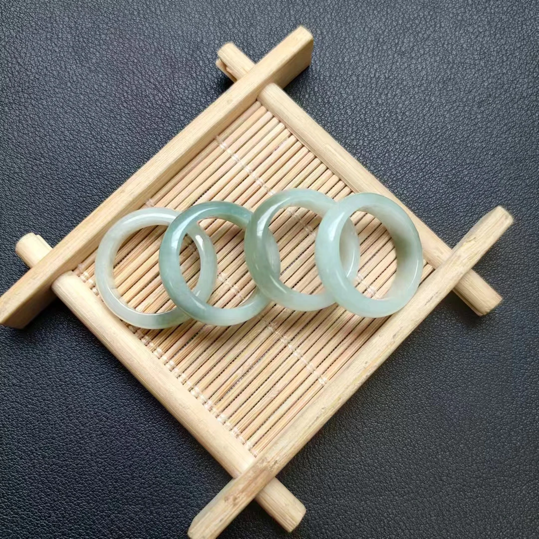 耀华珠宝天然缅甸A货翡翠戒圈多样性发货拍一发一