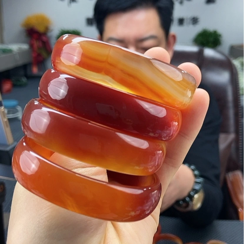 【闪购商品】玛瑙/玉髓手镯颜色纹路多样性发货拍一发一未镶嵌