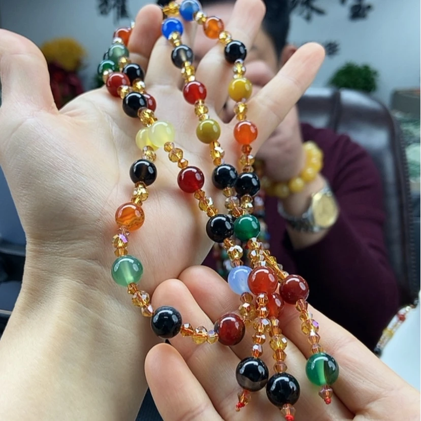 【闪购商品】玛瑙/玉髓颈饰颜色纹路多样性发货拍一发一未镶嵌