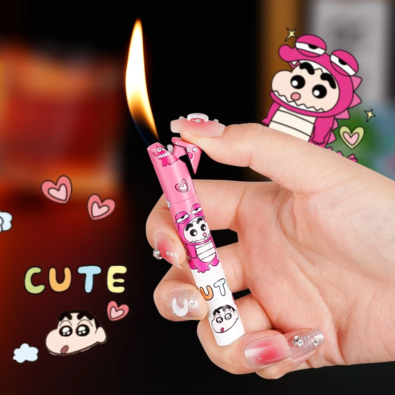 网红新款圆柱库洛米创意打火机卡通小熊迷你粉色女生送闺蜜男朋友