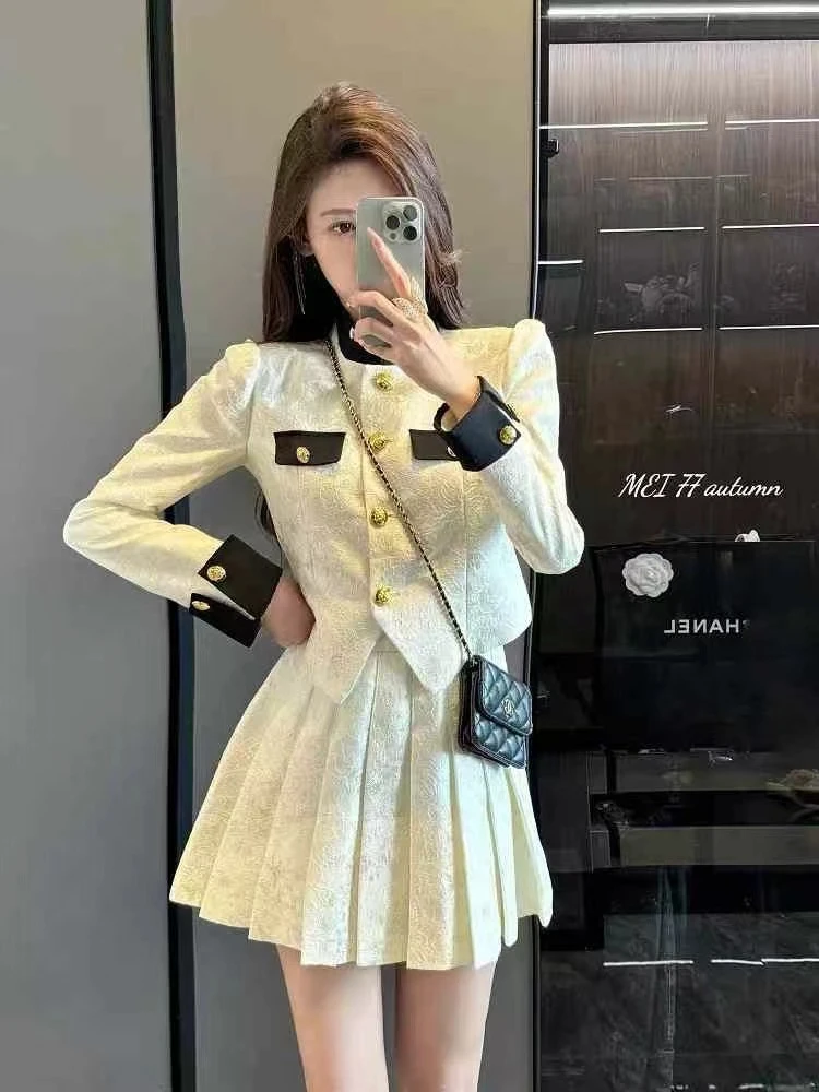 秀格调（9.9-35.9）时尚设计百搭韩版气质洋气小香风套装