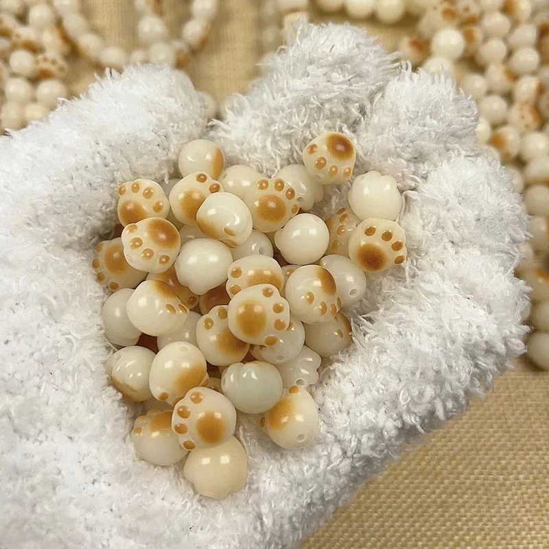 散珠天然菩提真品炭烧猫爪手串diy奶酪散装菩提文玩雕刻学生盘玩