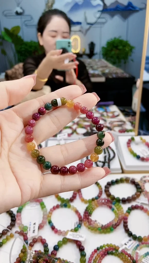 【闪购商品】碧玺手链未镶嵌G2190单圈颜色微差发1