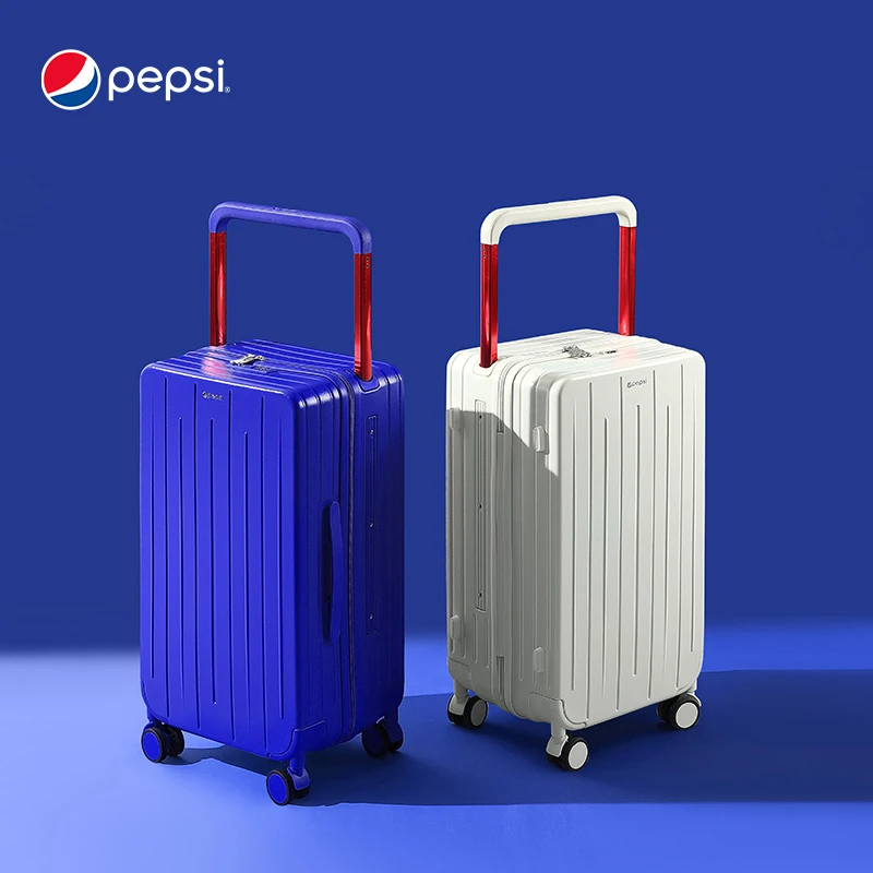 Pepsi/百事时尚中置宽拉杆超大容量学生万向轮行李箱轻便旅行箱
