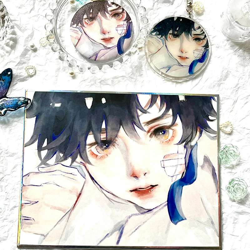 王者荣耀周边色纸吧唧徽章明信片钥匙扣挂件 东方曜 游戏原创同人