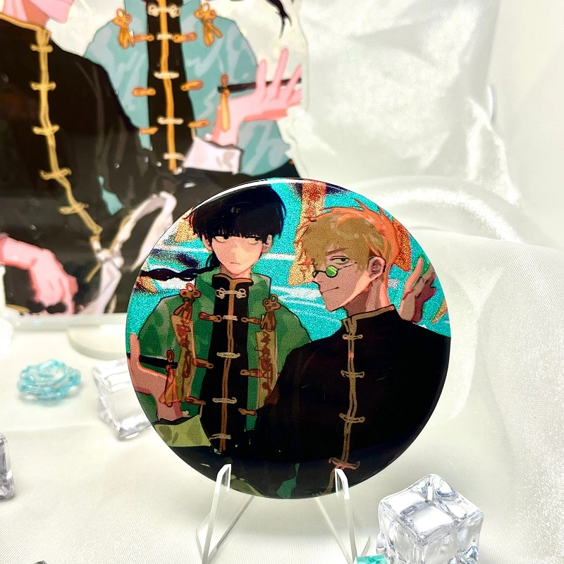 灵能百分百周边挂件钥匙扣徽章色纸明信片 影山茂夫 灵幻新隆同人