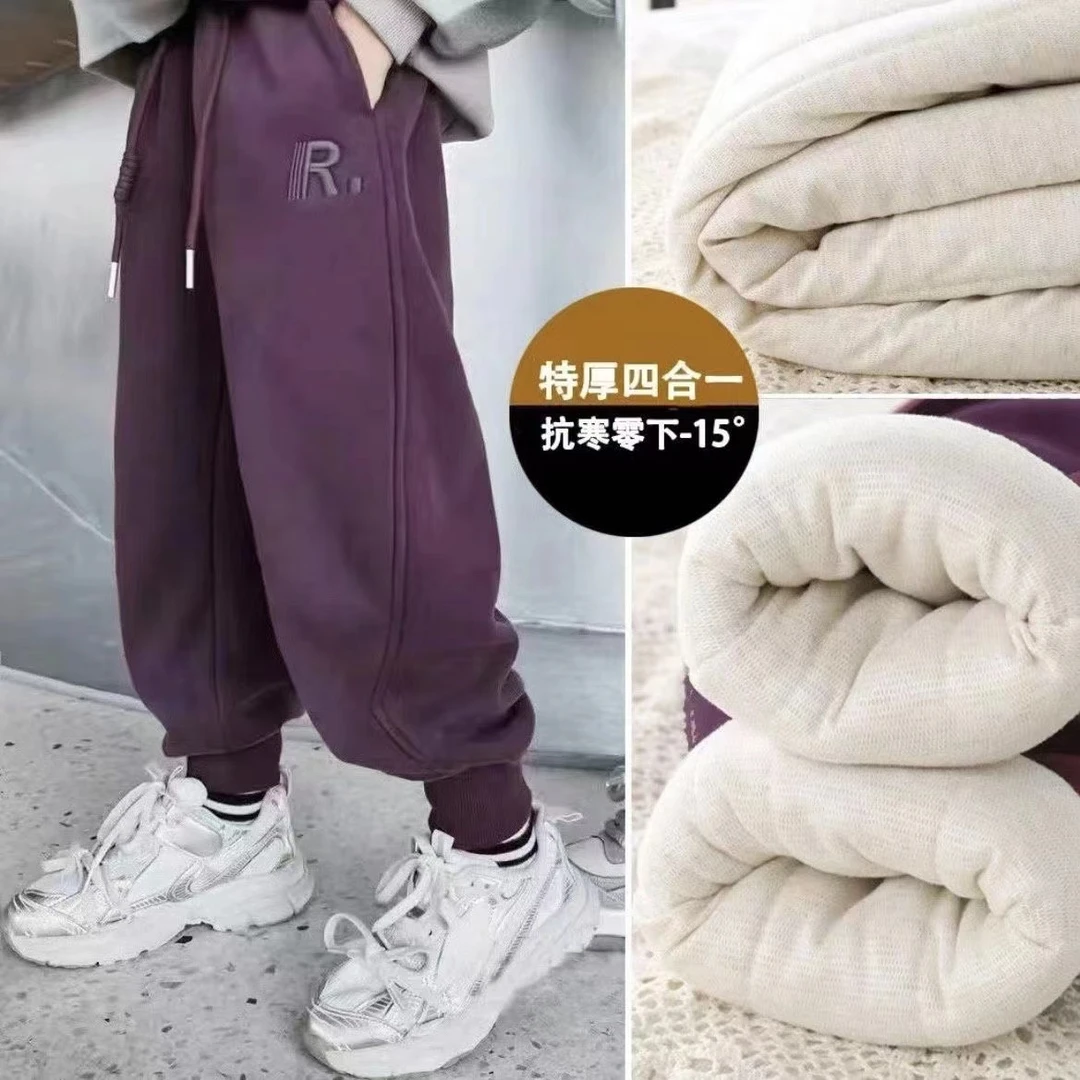 【四层加厚】抗寒-15°女童棉裤冬加绒加厚男宝女宝一条过冬超厚棉裤