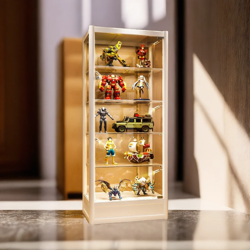 Coleshome/蔻丝手办展示柜乐高展示架玻璃化妆品货架陈列柜子家用