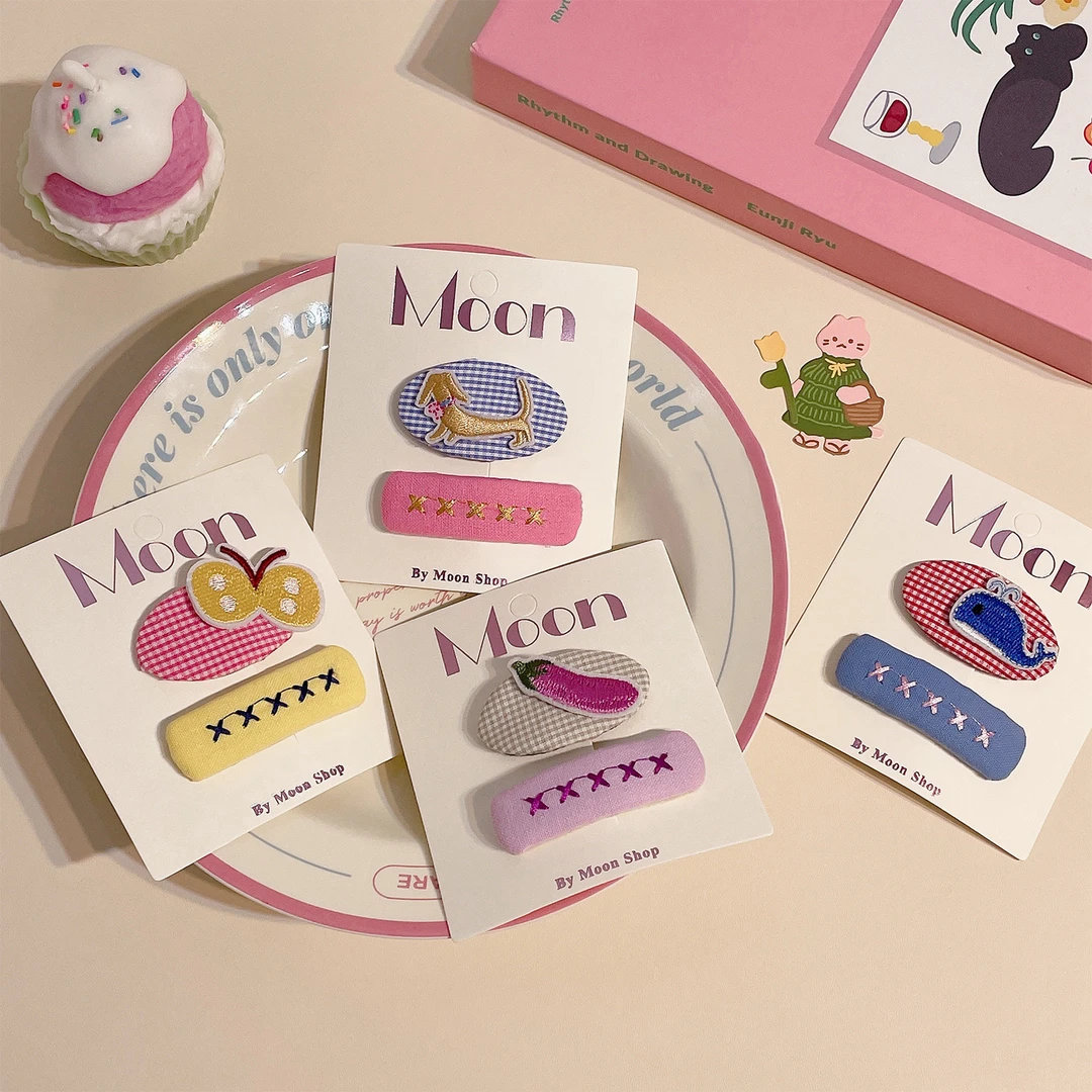 新款卡通动物BB发夹可爱狗狗发饰儿童宝贝刘海侧边夹卡通头饰