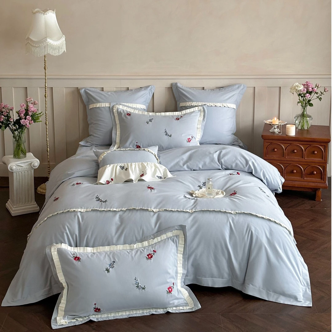 小玲子 反叛千金 120支全棉磨毛 简约 轻奢 时尚 柔软 套件