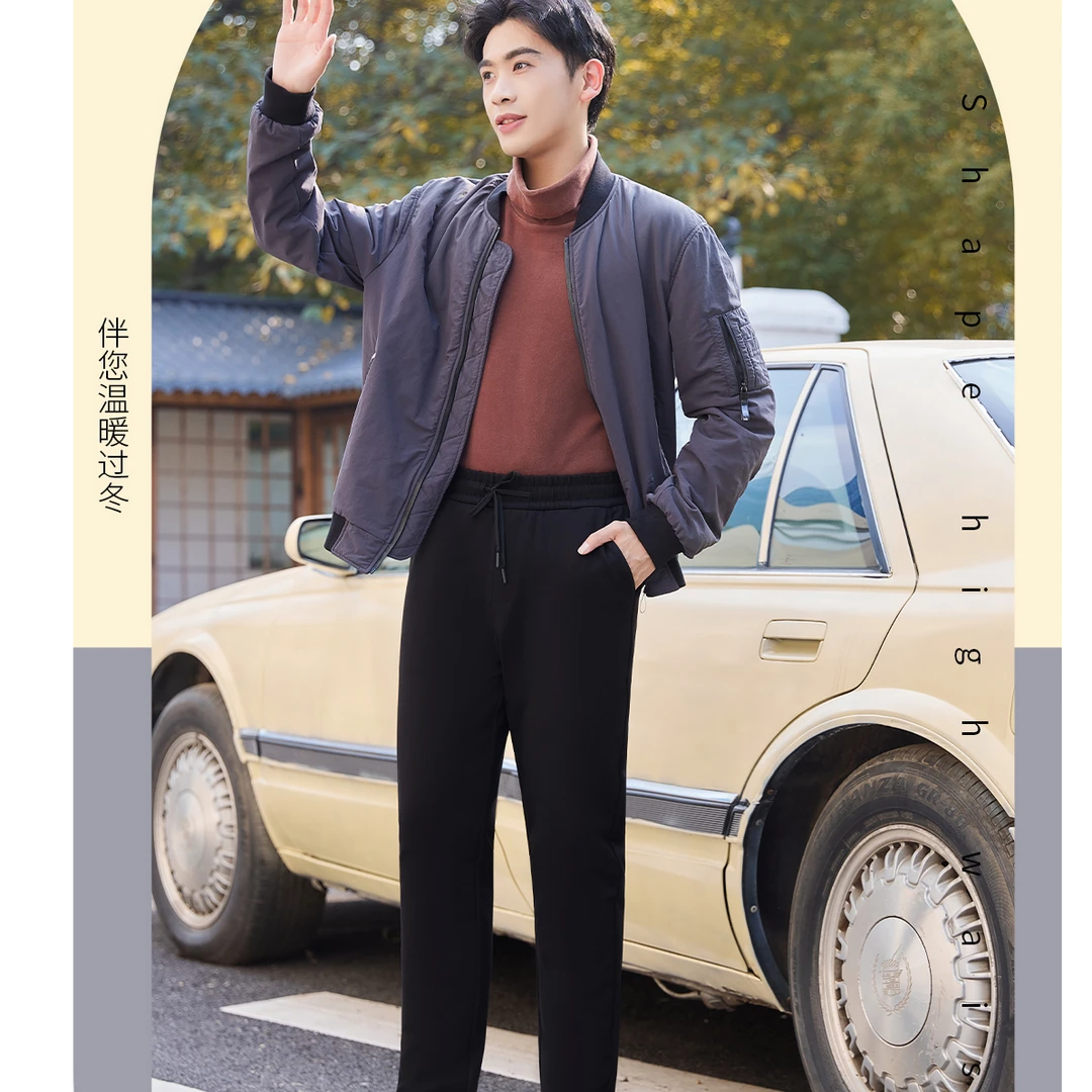 珍妮定制 加厚护腰护膝男裤68523-1