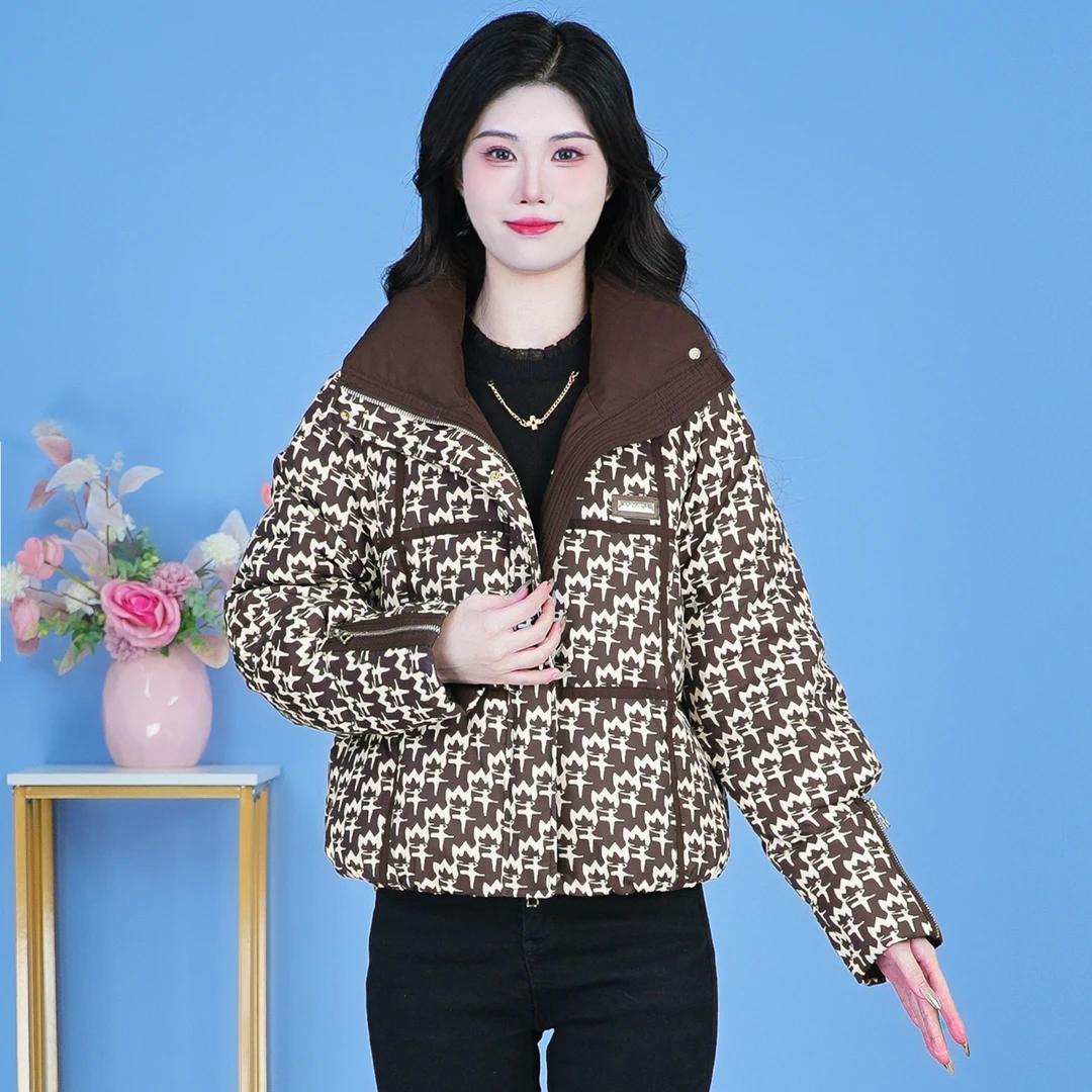 【SJYF3759】2024年秋冬新款时尚洋气宽松保暖加厚短款显瘦羽绒服