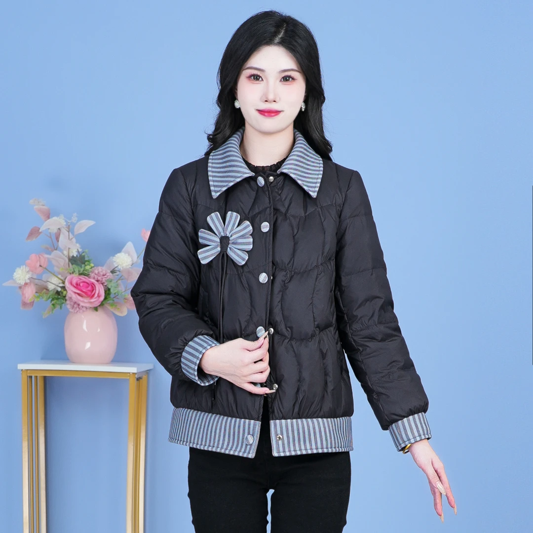 【SJYF2858】2024年秋冬新款时尚气质女士显瘦轻薄短款保暖羽绒服