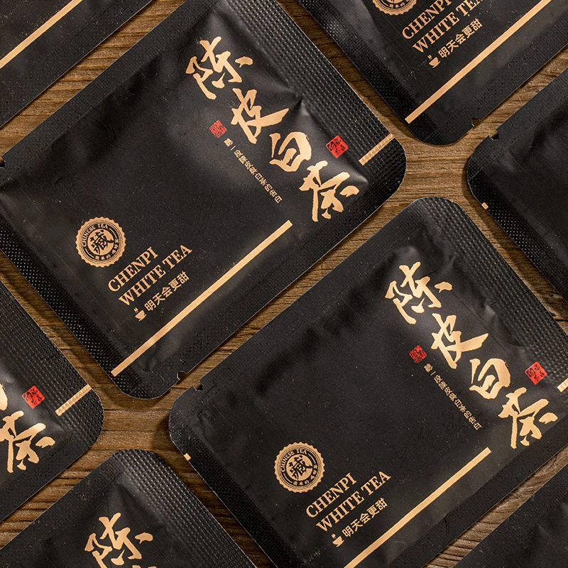 新鲜茶叶黑金陈皮白茶正宗福鼎白茶紧压小方片2018年寿眉独立小袋