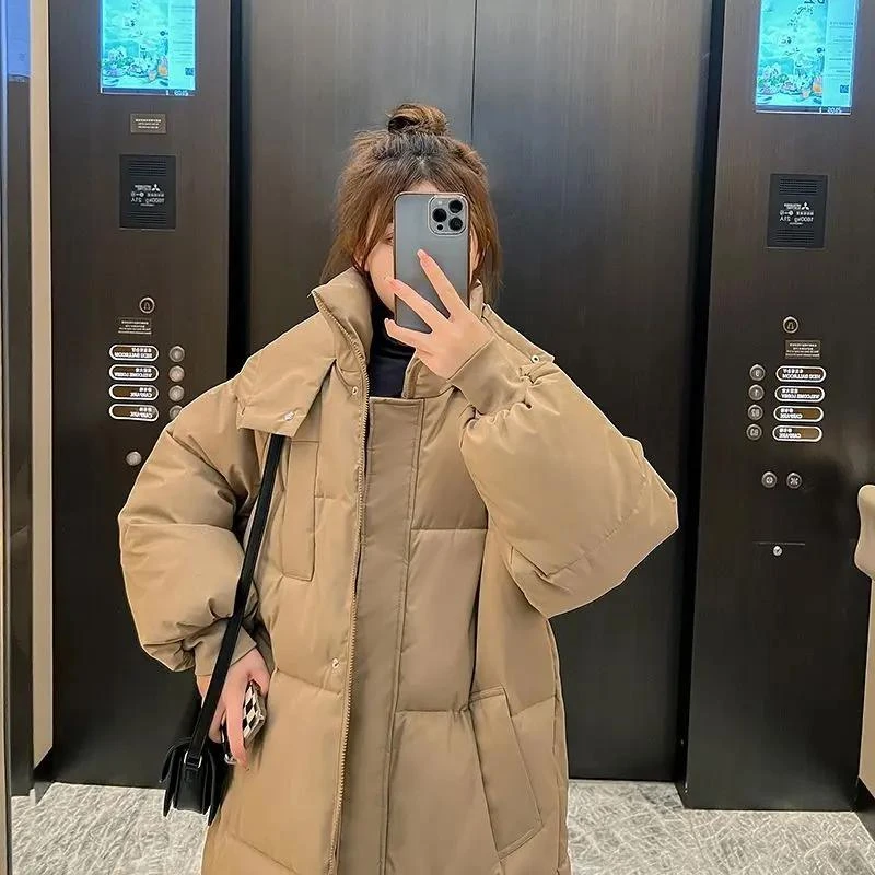 冬季羽绒羽绒服女长款过膝韩版加厚羽绒服女宽松2023新款羽