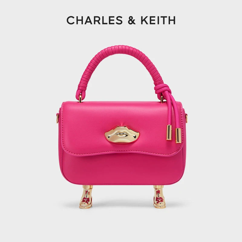 CHARLES & KEITH小众趣味撞色设计单肩斜挎包手拎包女50781784