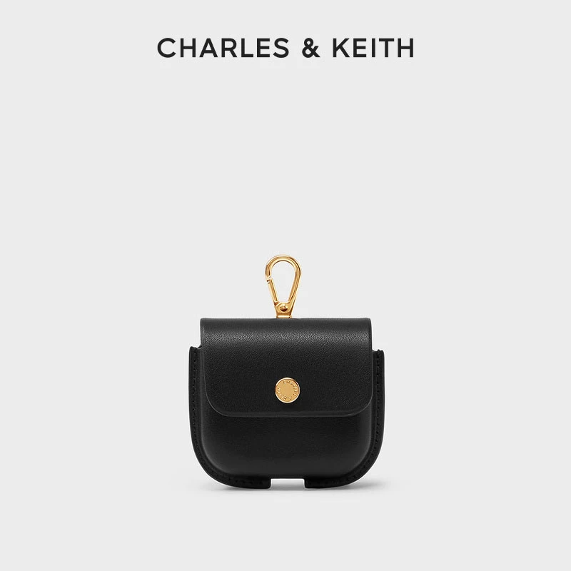 CHARLES & KEITH女士爱心金属链饰可爱耳机包【原】CK6-80701197