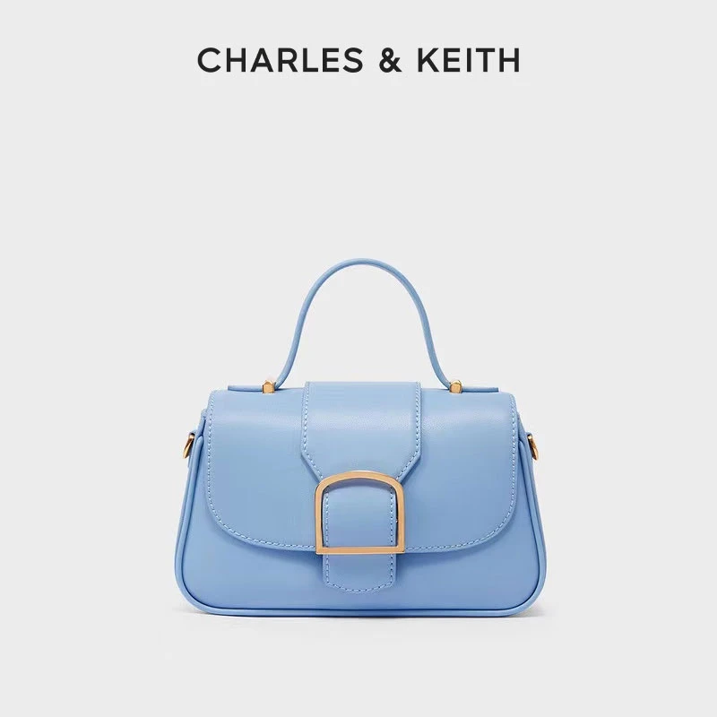 CHARLES&KEITH时尚金属扣饰手提斜挎女面包包【原】CK2-80781718