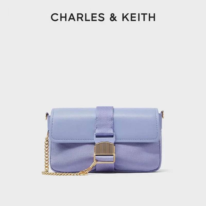 CHARLES & KEITH【会员专享】Bubble系列宽斜挎方糖小方包20270815
