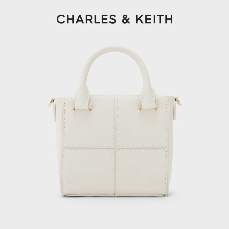 CHARLES & KEITH女士百搭纯色手提单肩戴妃包【原】CK2-50671317-1