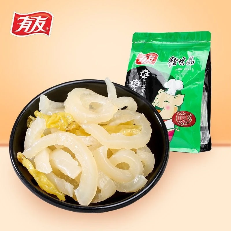 有友猪皮晶山椒味268g小包装猪皮重庆风味追剧休闲猪肉类零食小吃