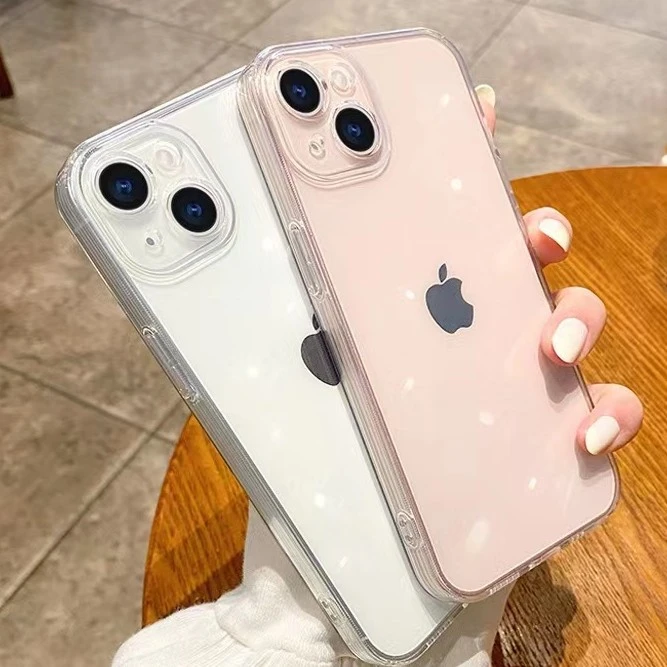 高端苹果15promax手机壳简约新款iPhone11透明12防摔13保护套/14