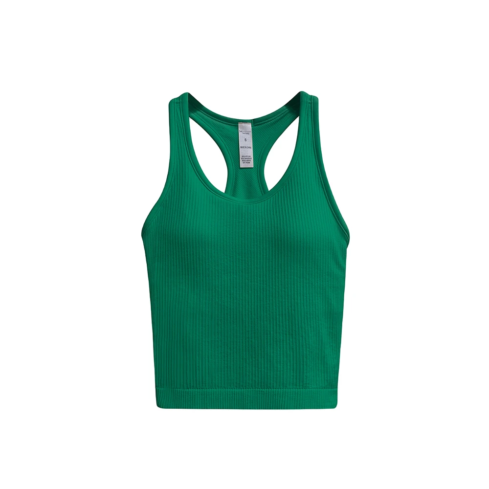 EBB无缝速干一体杯训练瑜伽背心带内衬休闲可外穿运动美背6633