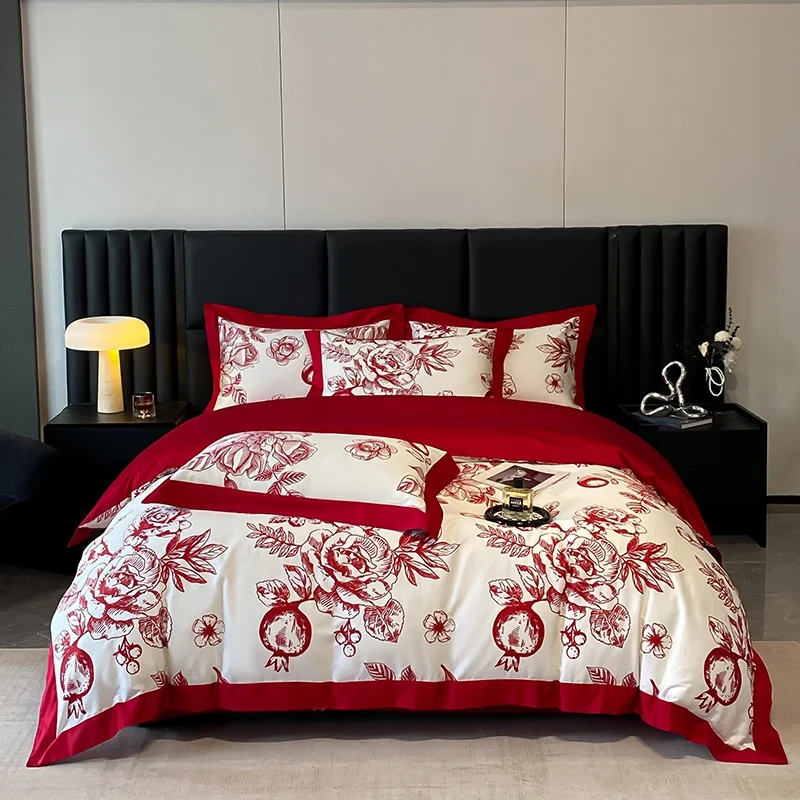 JIUYEJIAFANG/九叶家纺新款特价磨毛数码印花四件套系列3