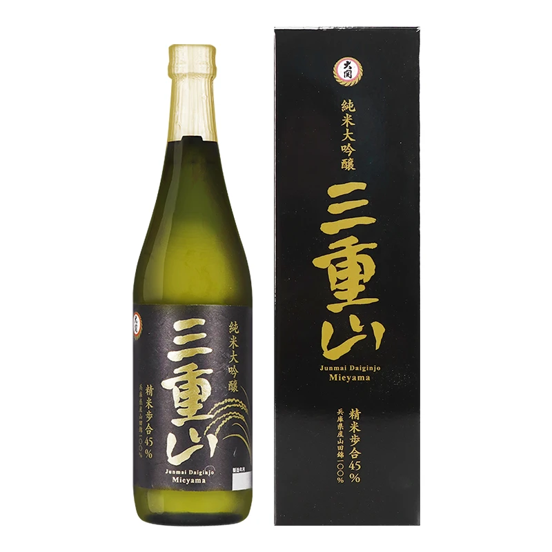 日本进口三重山纯米大吟酿清酒720ml 山田锦芳醇清酒精米步合45%