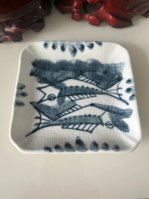 日式小清新陶瓷方盘家用菜盘牛排盘创意餐具