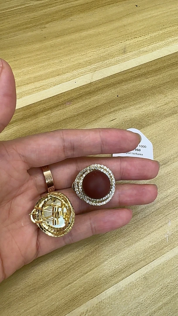 铜合金亚克力耳饰 ZZYQJN 红色球行耳环