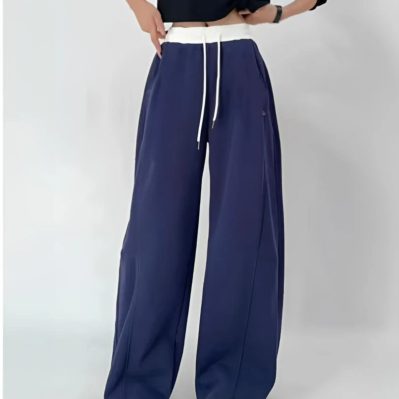 TD--【egg】春款韩单 蛋家~直筒卫裤简约纯色风