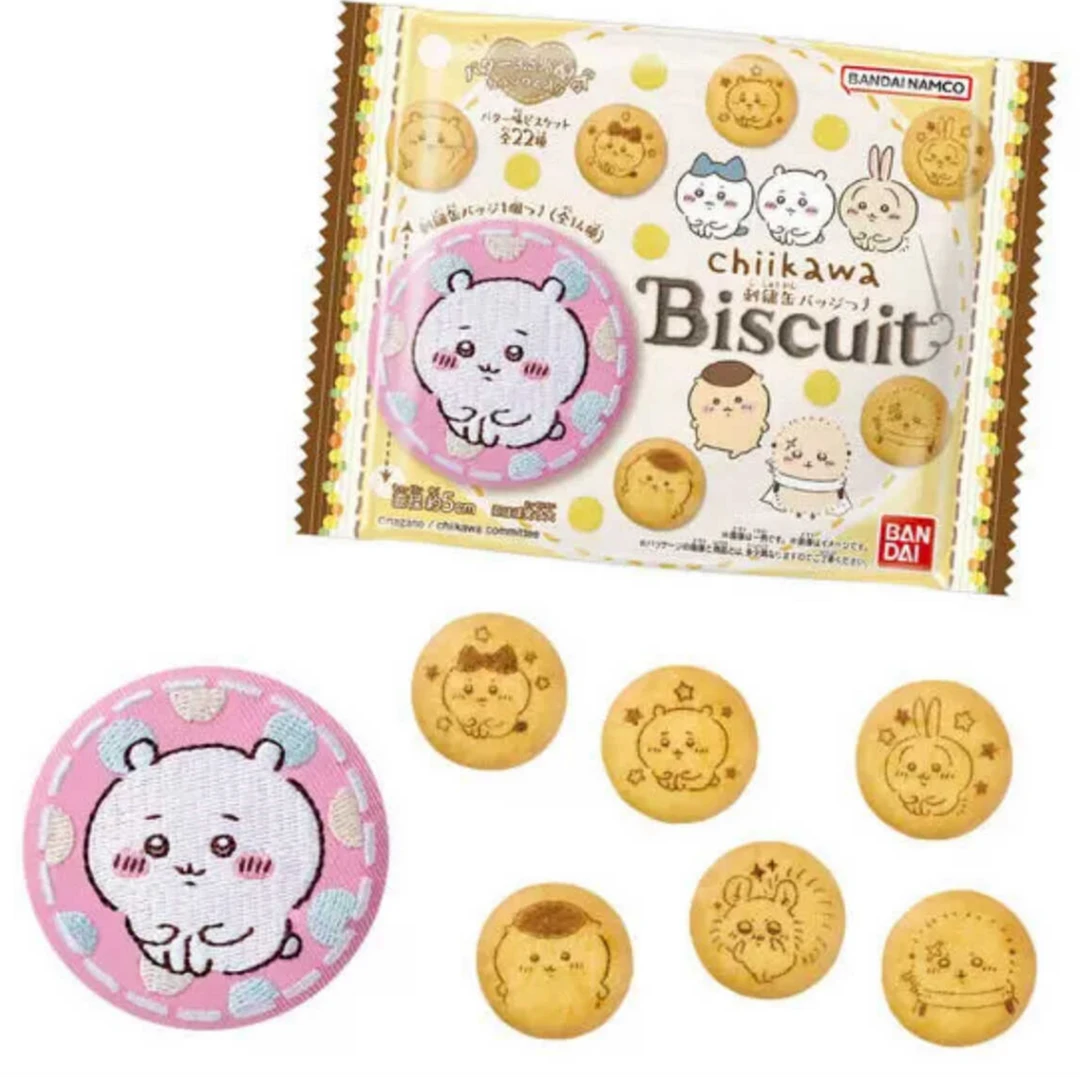 chiikawa 吉伊卡哇 饼干 食玩 刺绣 吧唧/徽章 盲盒