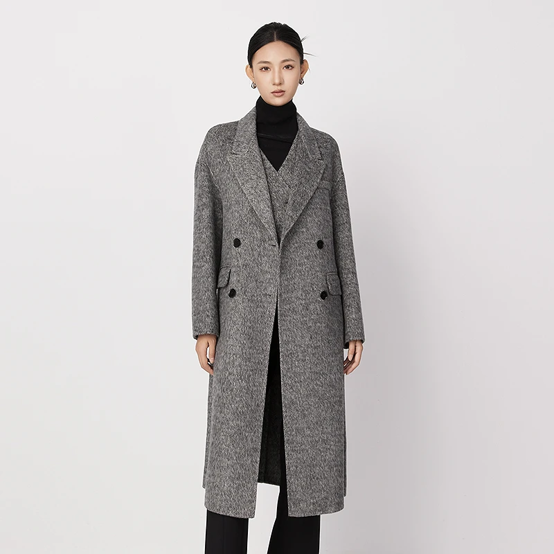 HPLY荷比俪冬复古通勤马甲两件套大衣HAE40500013