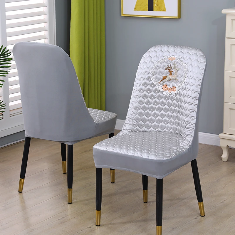 2025北欧弧形椅子套罩家用弹力座椅套全包餐椅套罩四季通用防猫爪