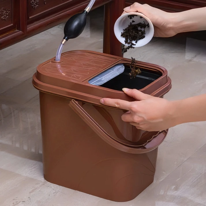 2022春夏茶水桶滑盖茶渣桶排水管废水桶功夫茶具零配茶盘垃圾家用