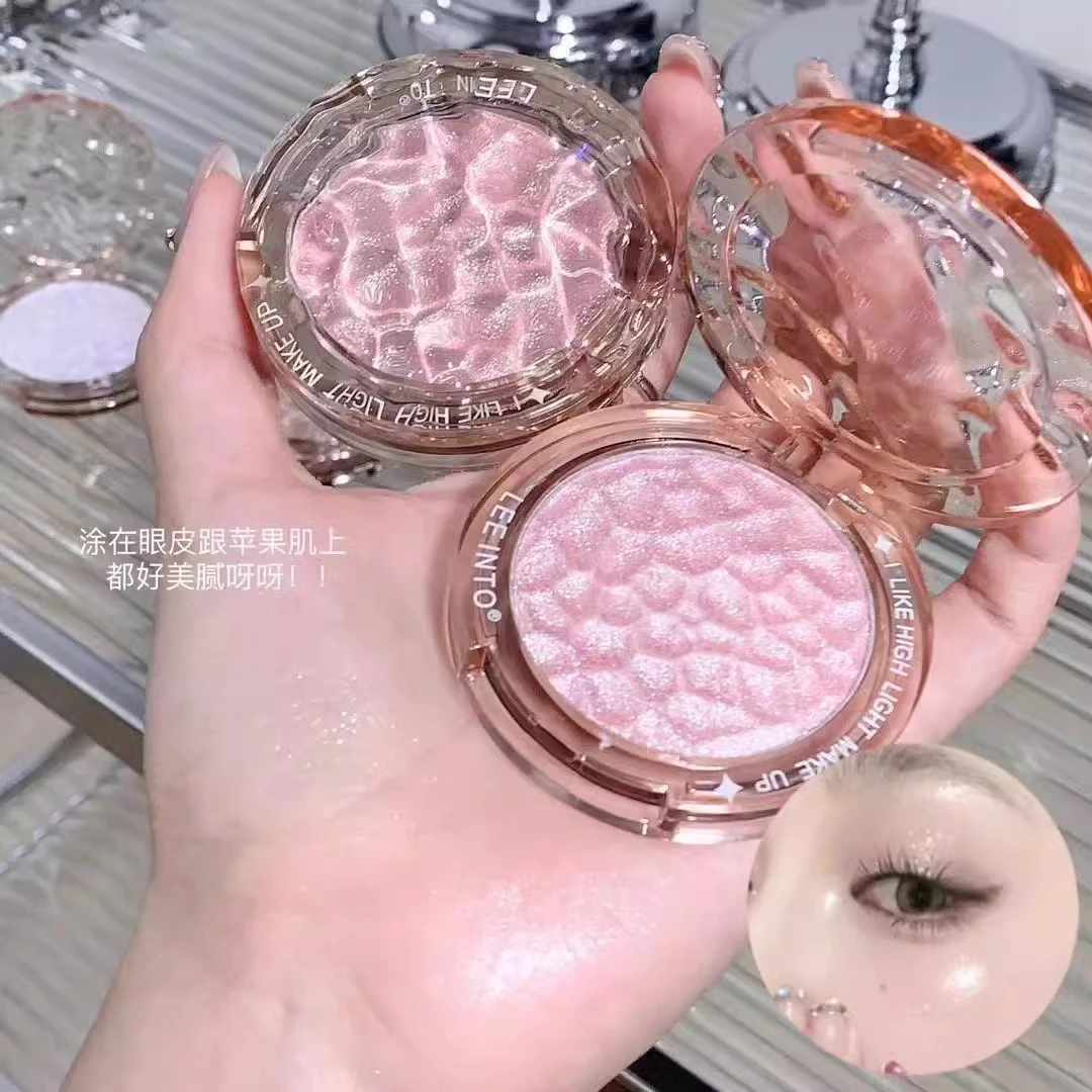 白月光碎钻~爆闪高光粉腮红二合一爆款持久持妆面部锁骨提亮新手