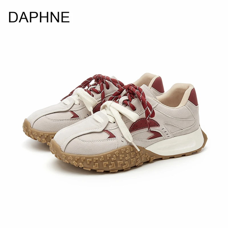 达芙妮德训鞋女2024秋季新款运动休闲阿甘鞋女外穿软底潮流女鞋子